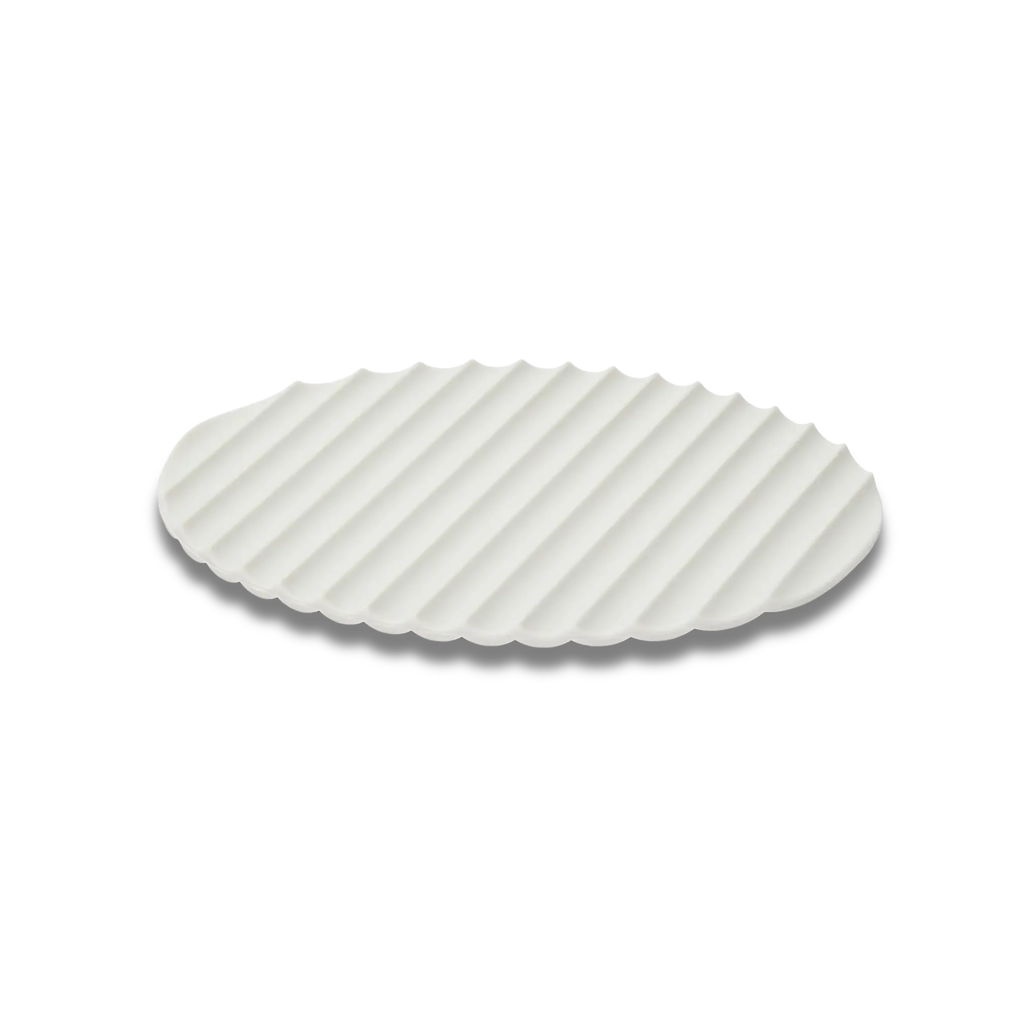 Eatoco Nami Silicone Mat – Heat-Resistant & Non-Slip Pot Holder - Light Grey