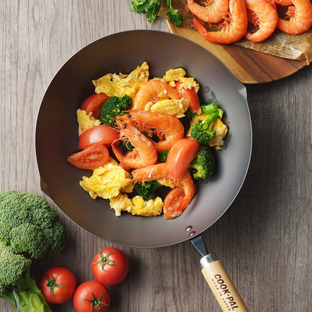 Yoshikawa Cook-Pal Ren 36cm Nitrided Carbon Steel Beijing Wok