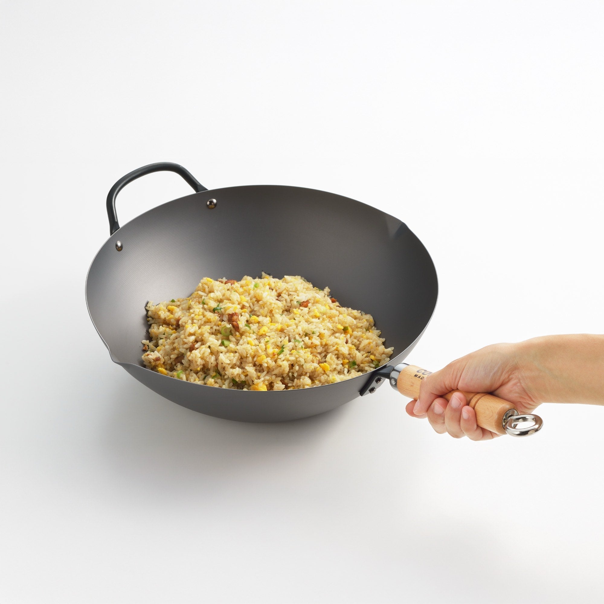 Yoshikawa Cook-Pal Ren 33cm Nitrided Carbon Steel Beijing Wok