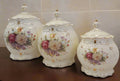 3 piece Canister Set-Flower