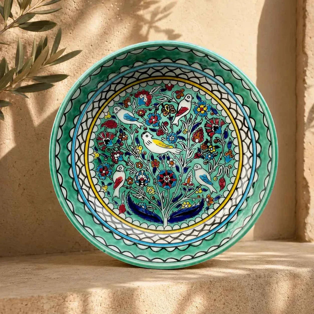 Janna Handmade Ceramic Serving Bowl – Elevate Your Dining Experience with Unique Mediterranean Charm