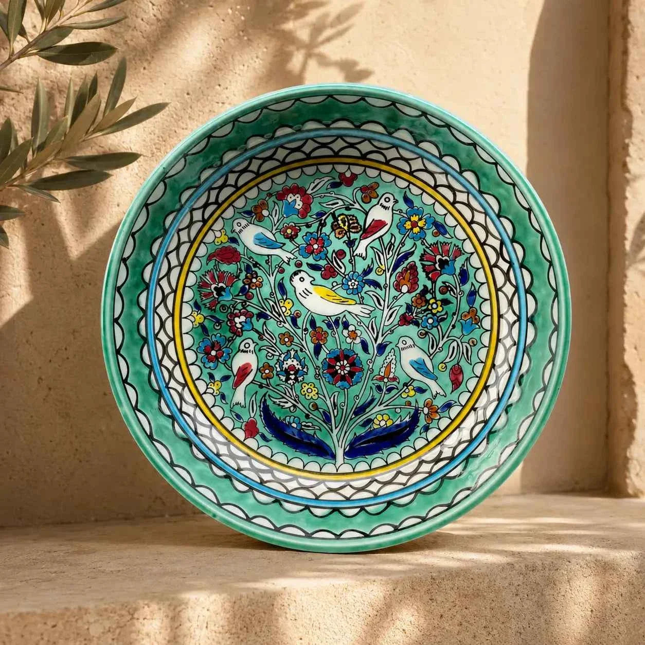 Janna Handmade Ceramic Serving Bowl – Elevate Your Dining Experience with Unique Mediterranean Charm