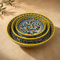 Handmade Ceramic Serving Bowl – Unique Floral Decor for Salads, Pasta & More