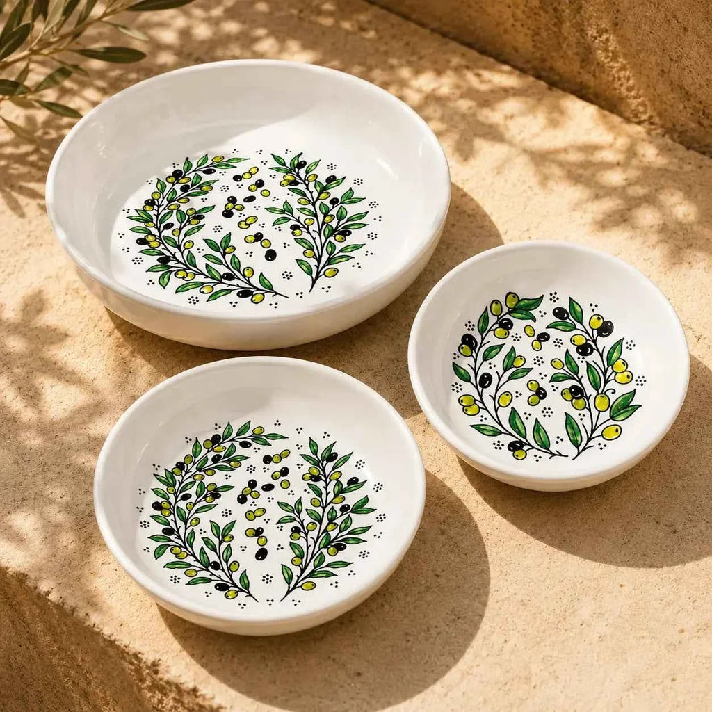 Handmade Ceramic Serving Bowl – Zatoun Design for Salads, Pasta, and More