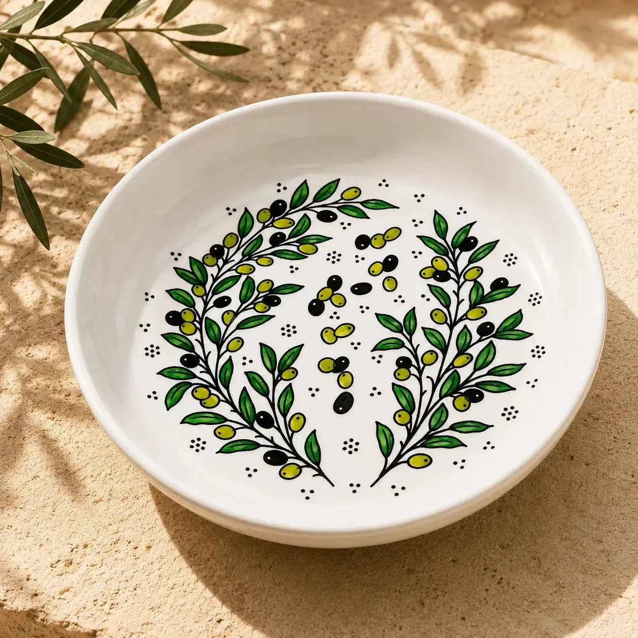 Handmade Ceramic Serving Bowl – Zatoun Design for Salads, Pasta, and More