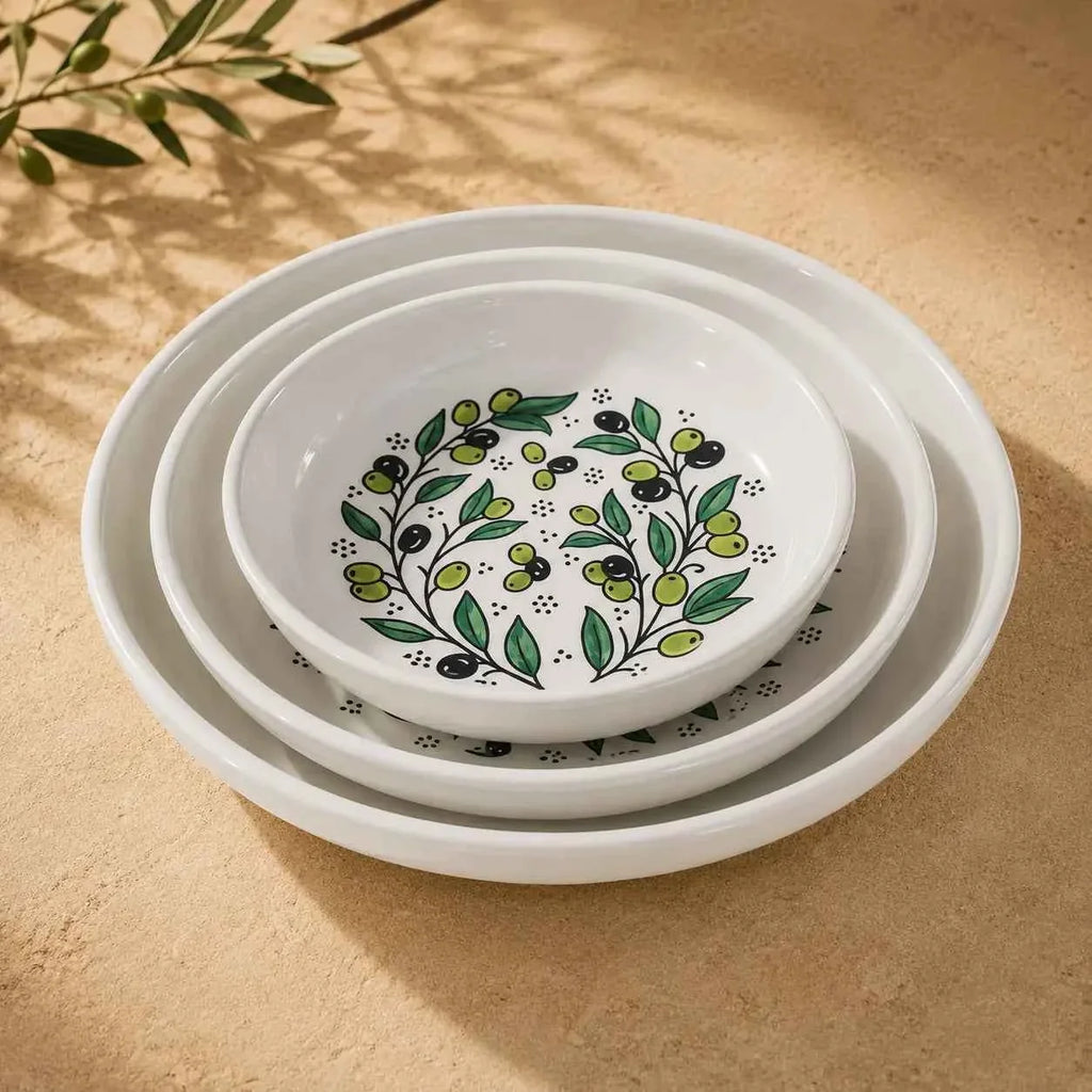 Handmade Ceramic Serving Bowl – Zatoun Design for Salads, Pasta, and More