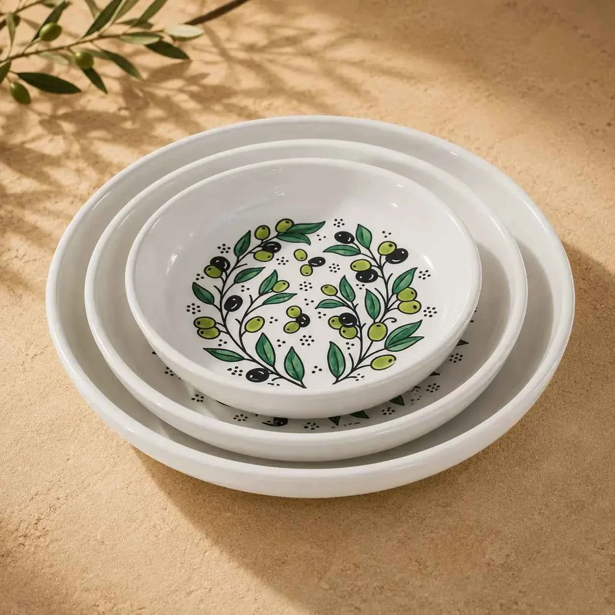 Handmade Ceramic Serving Bowl – Zatoun Design for Salads, Pasta, and More