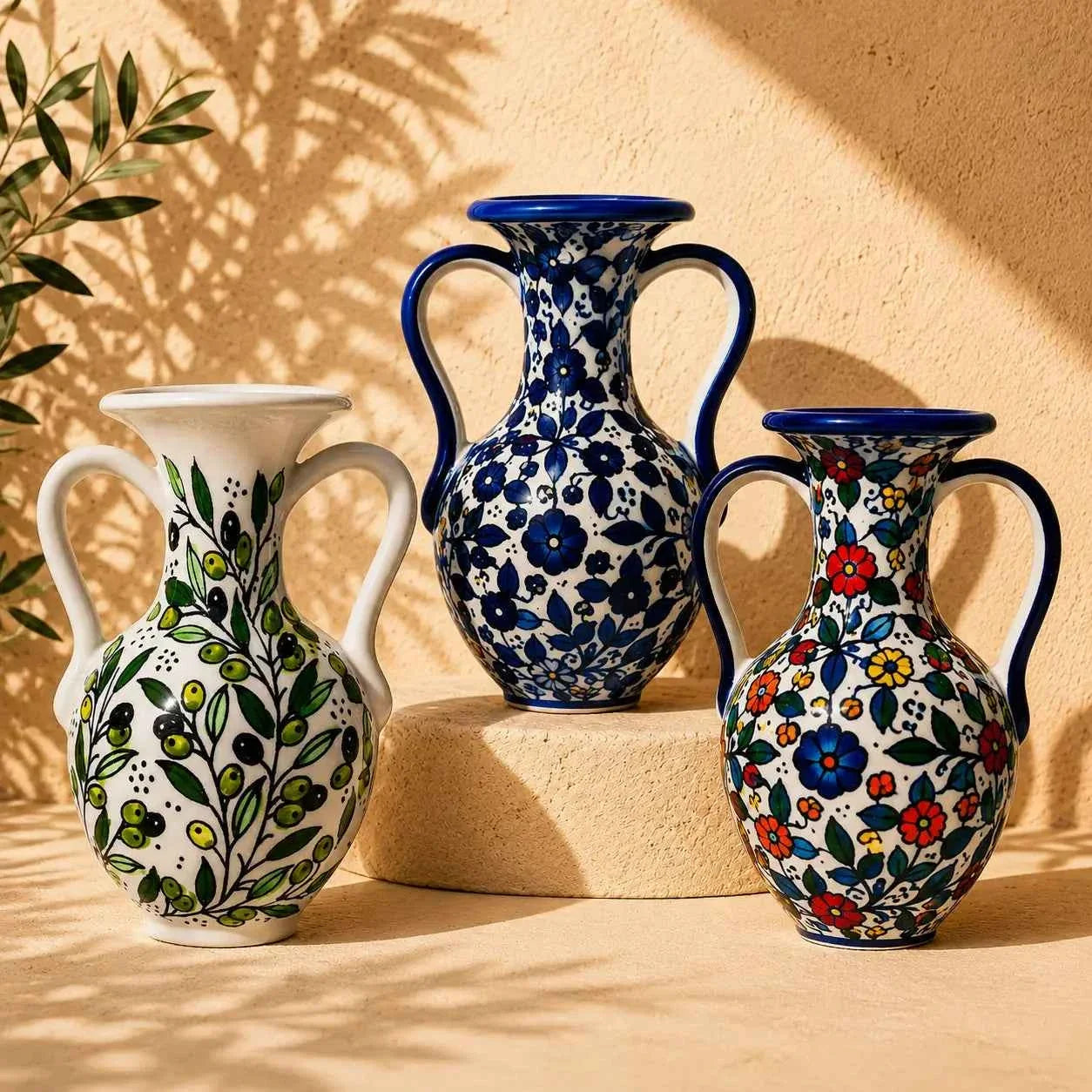 Handmade Ceramic Vase with Handles - Perfect for Timeless Home Décor