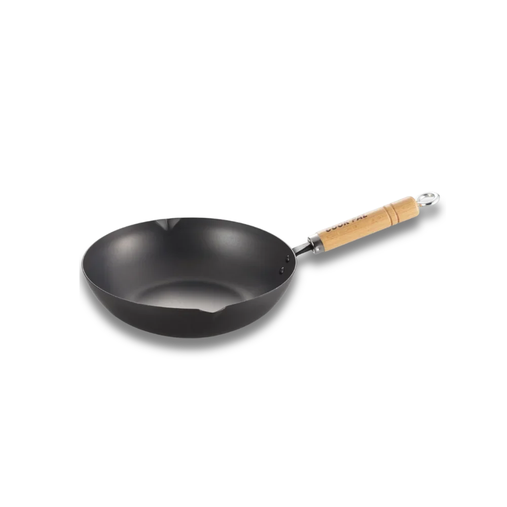 Yoshikawa Cook-Pal Ren 20cm Nitrided Carbon Steel Deep Frying Pan