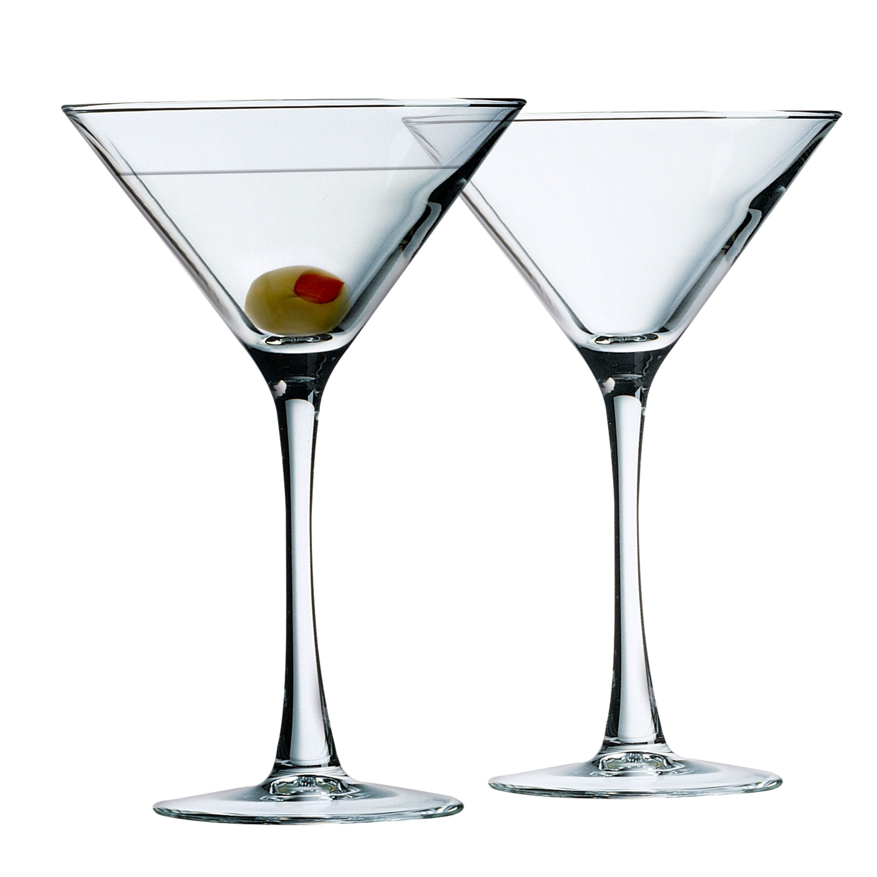 Martini 10oz Glass 4 piece set Cachet Luminarc