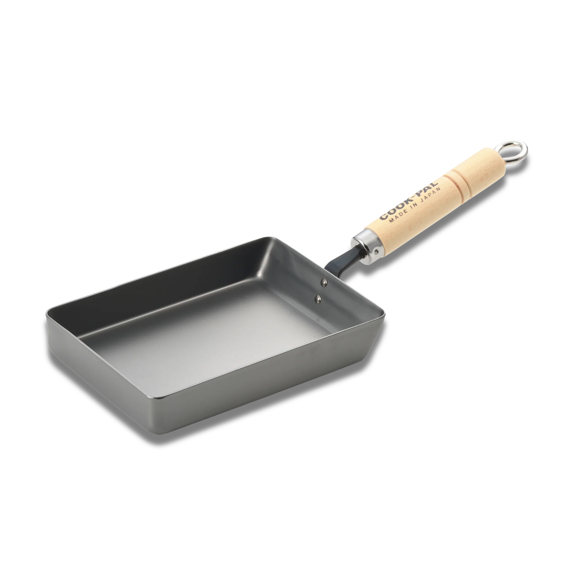 Yoshikawa Cook-Pal Ren Medium Nitrided Carbon Steel Rolled Egg/Omelet Pan (Tamagoyaki)
