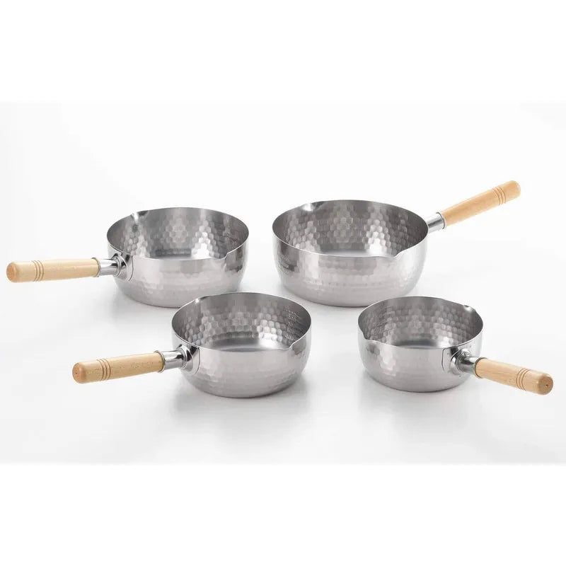 Yoshikawa Yukihira Saucepan 16cm – Stainless Steel Pot | Made in japan