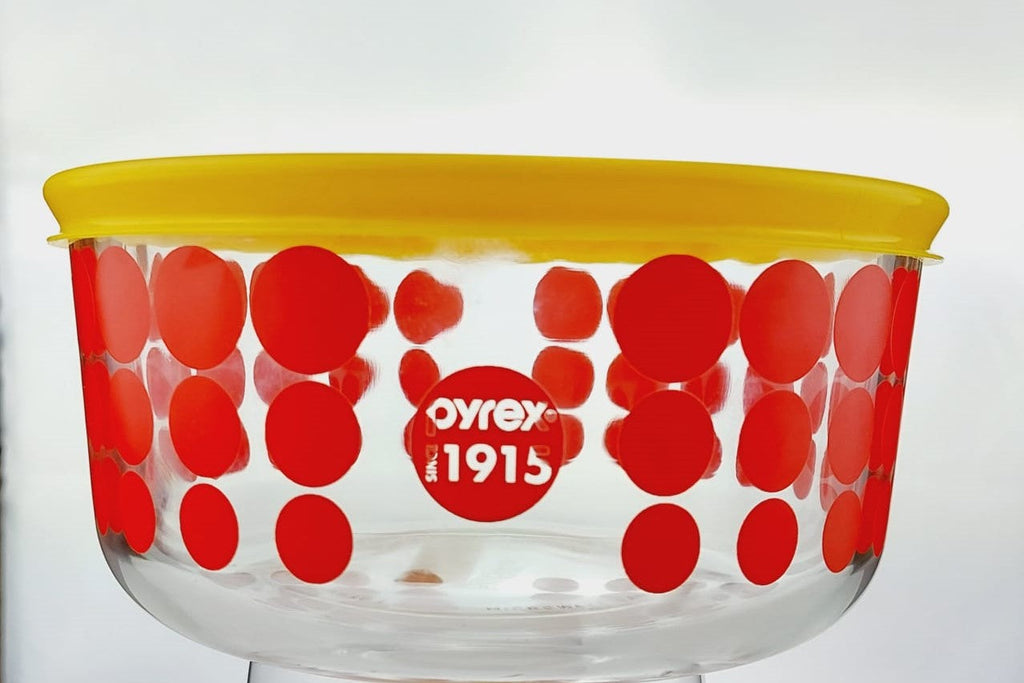 4 Cup Decorated Pyrex 100 Year Anniversary Red