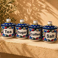 Handmade Floral Ceramic Storage Canister – Your Perfect Kitchen Organizer