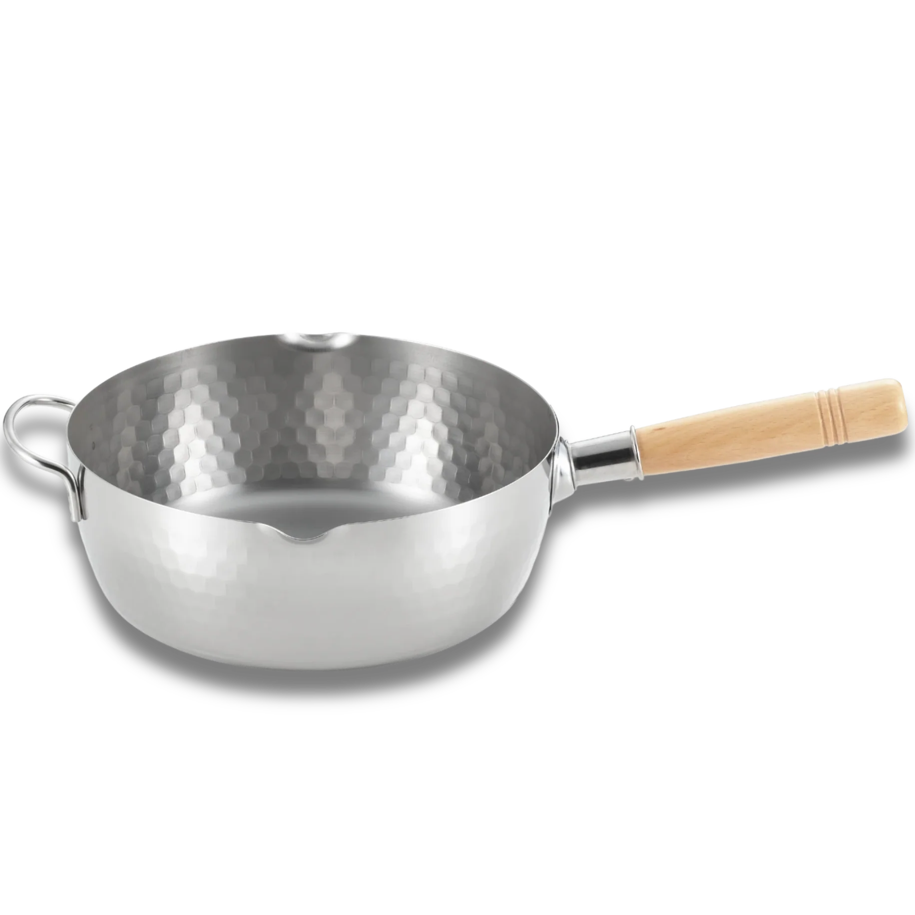 Yoshikawa Yukihira 24 cm Pot | 3.6 L Stainless Steel with Wooden Handle