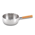 Yoshikawa Yukihira Saucepan 20 cm | 2.1 L Stainless Steel with Wooden Handle
