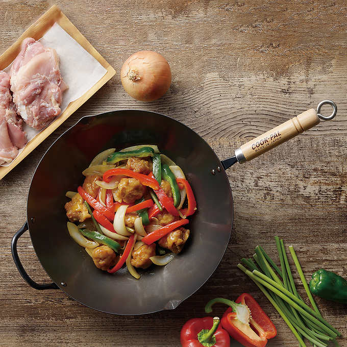 Yoshikawa Cook-Pal Ren 36cm Nitrided Carbon Steel Beijing Wok