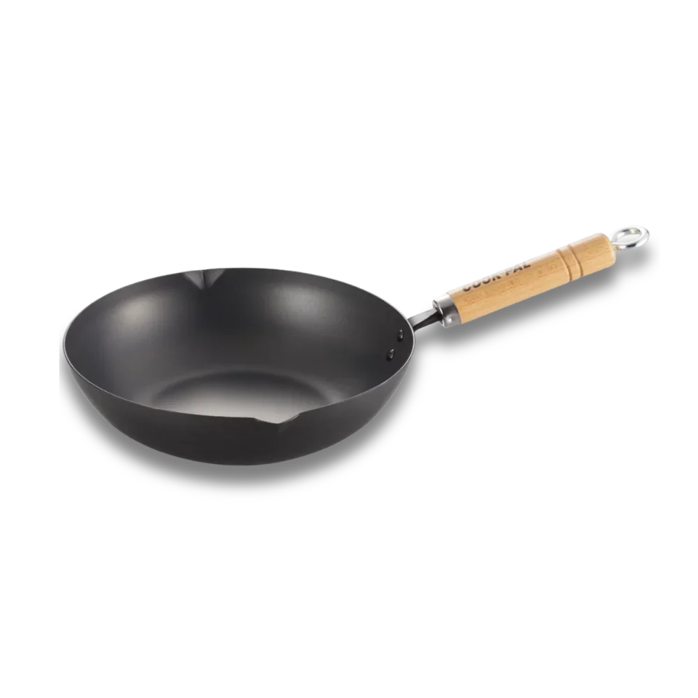 Yoshikawa Cook-Pal Ren 24cm Nitrided Carbon Steel Deep Frying Pan