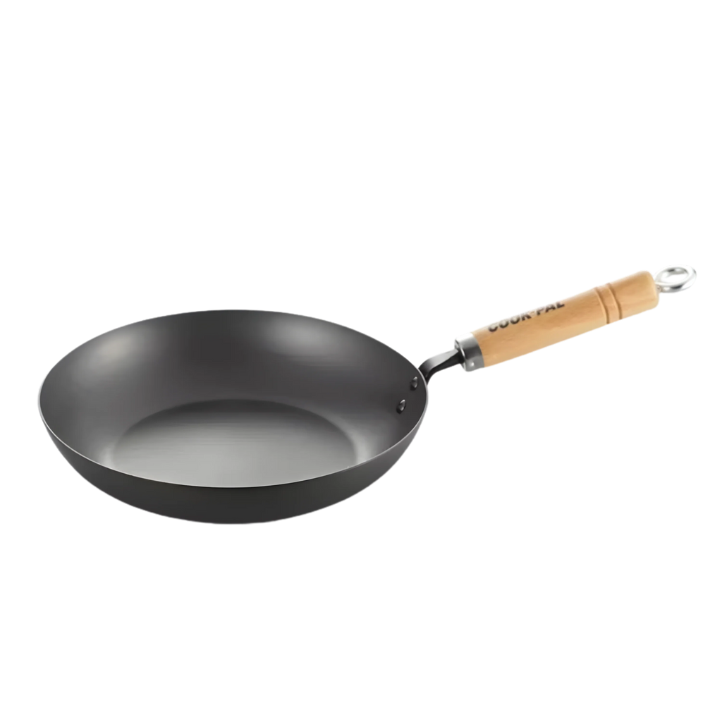 Yoshikawa Cook-Pal Ren 24cm Nitrided Carbon Steel Fry Pan