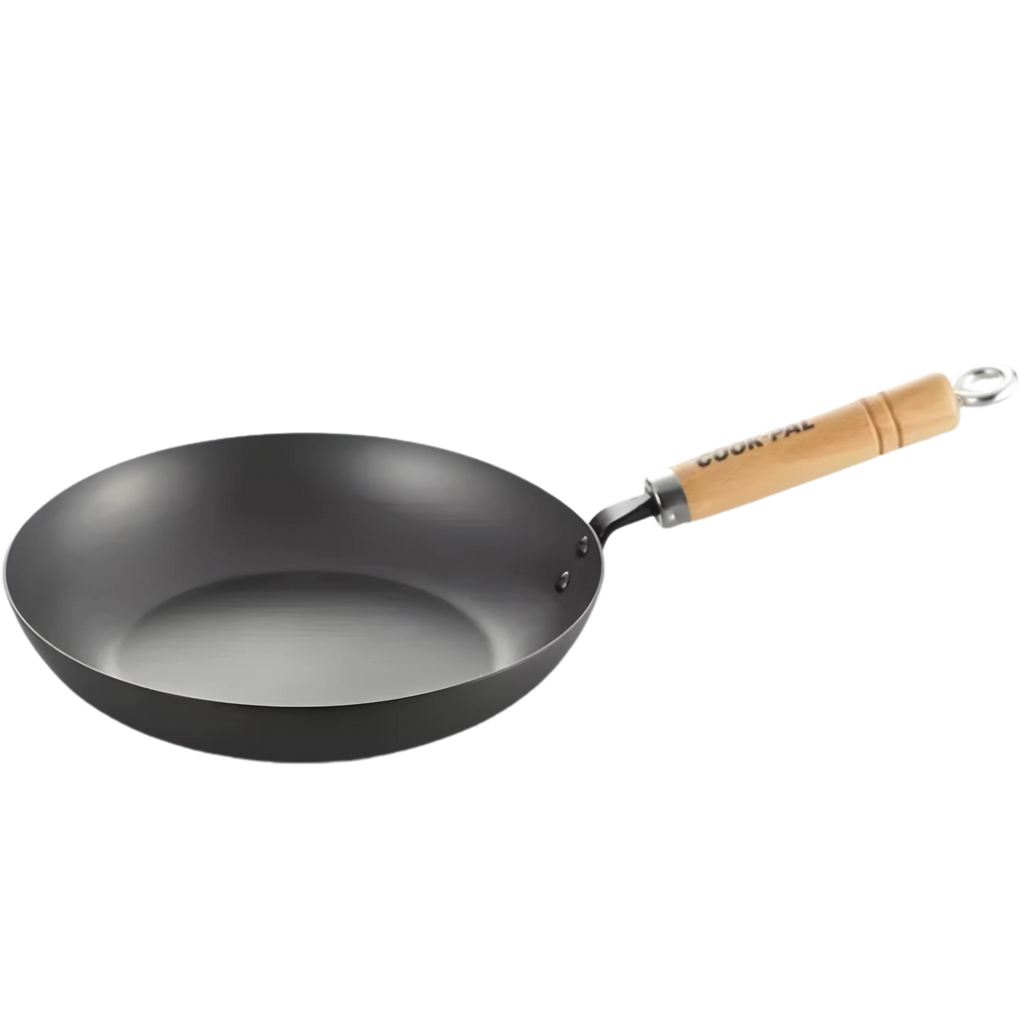 Yoshikawa Cook-Pal Ren 28cm Nitrided Carbon Steel Fry Pan