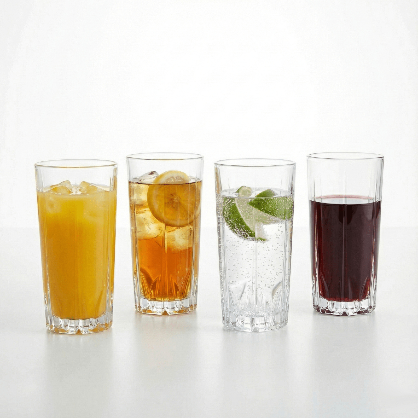 Pasabahce Erika Long Drink Glasses - Set of 4