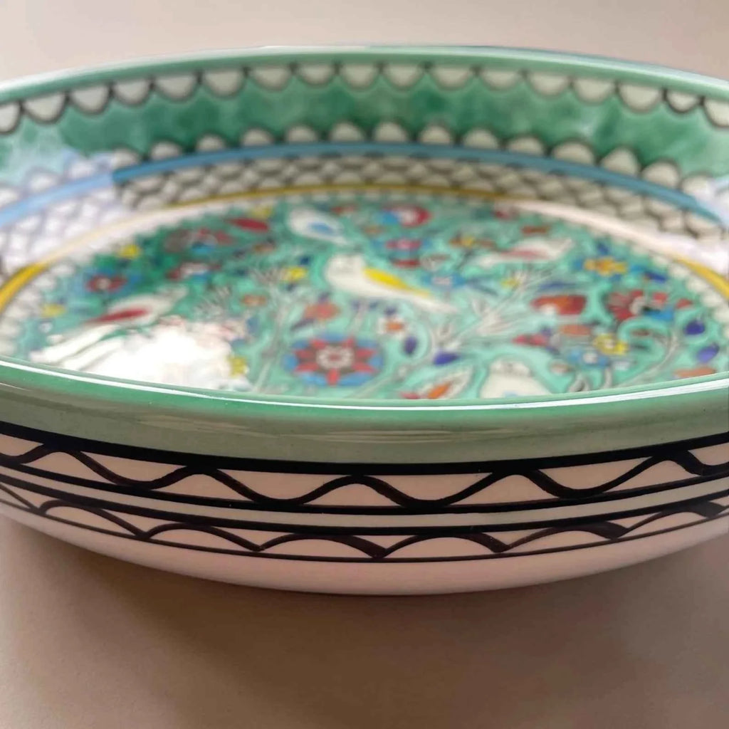 Janna Handmade Ceramic Serving Bowl – Elevate Your Dining Experience with Unique Mediterranean Charm
