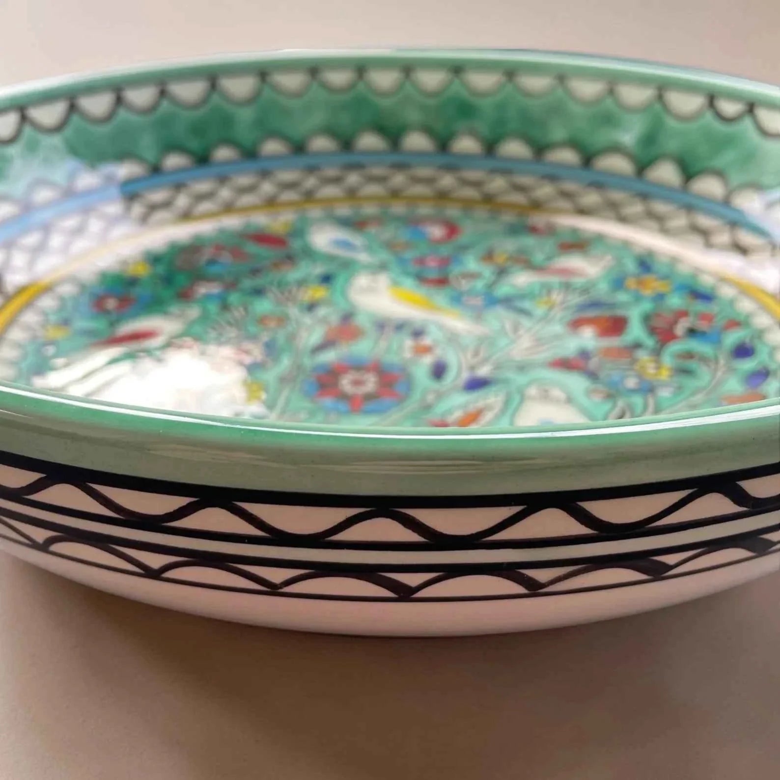 Janna Handmade Ceramic Serving Bowl – Elevate Your Dining Experience with Unique Mediterranean Charm