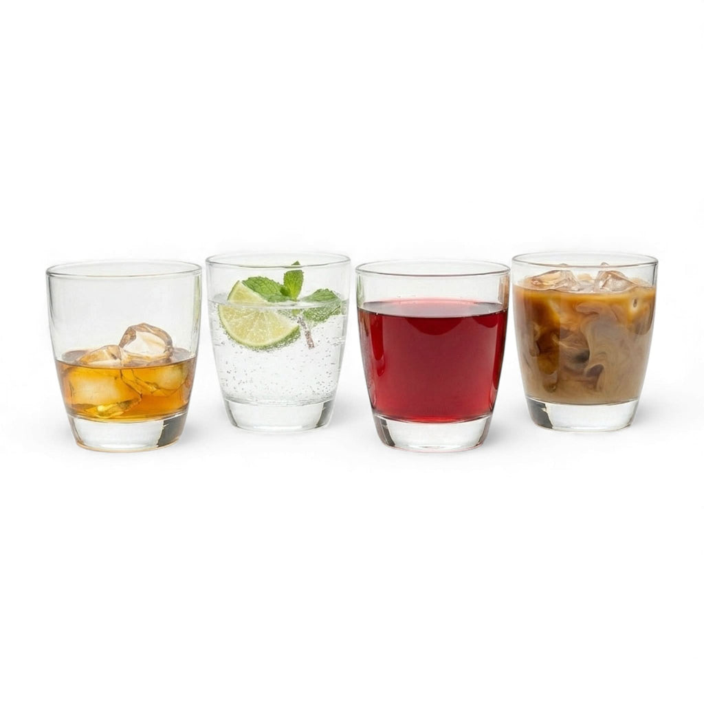 Pasabahce Milano Double Old Fashioned Glass - Set of 4