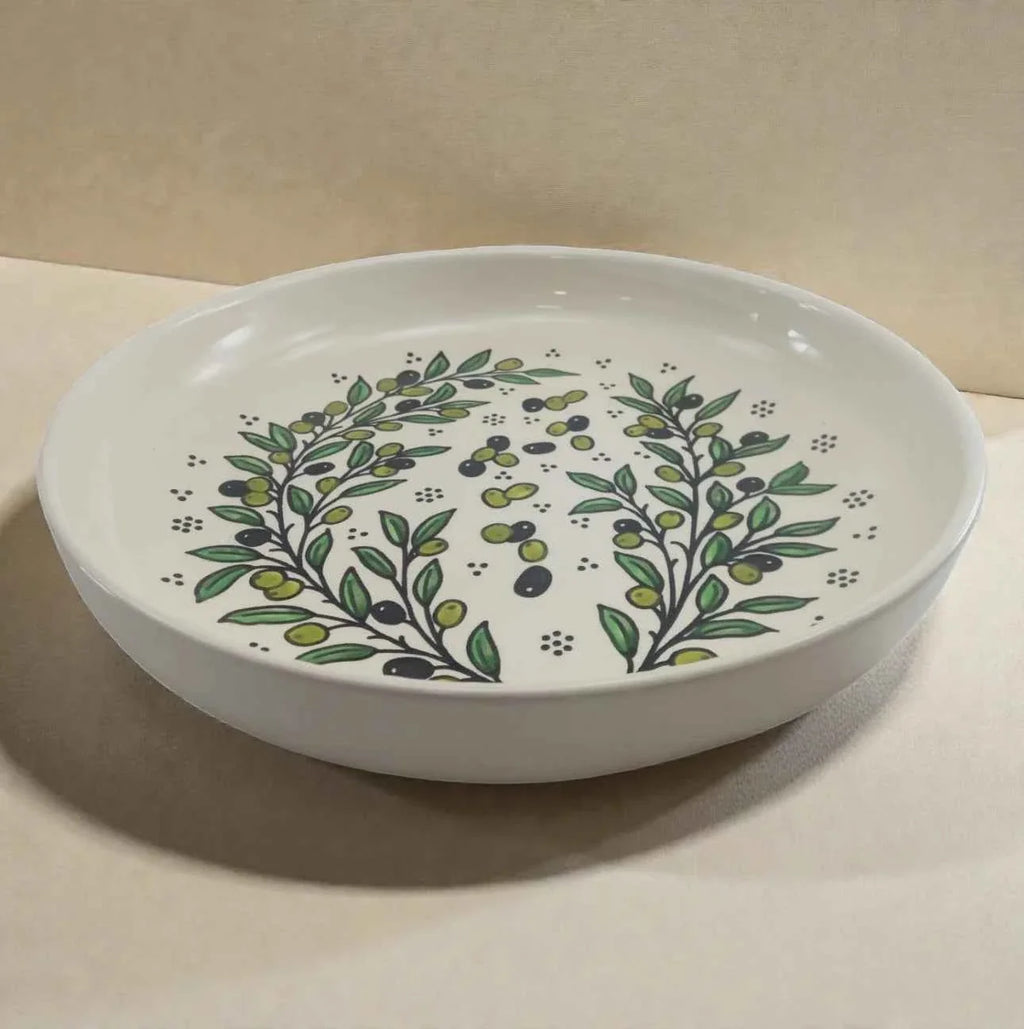 Handmade Ceramic Serving Bowl – Zatoun Design for Salads, Pasta, and More