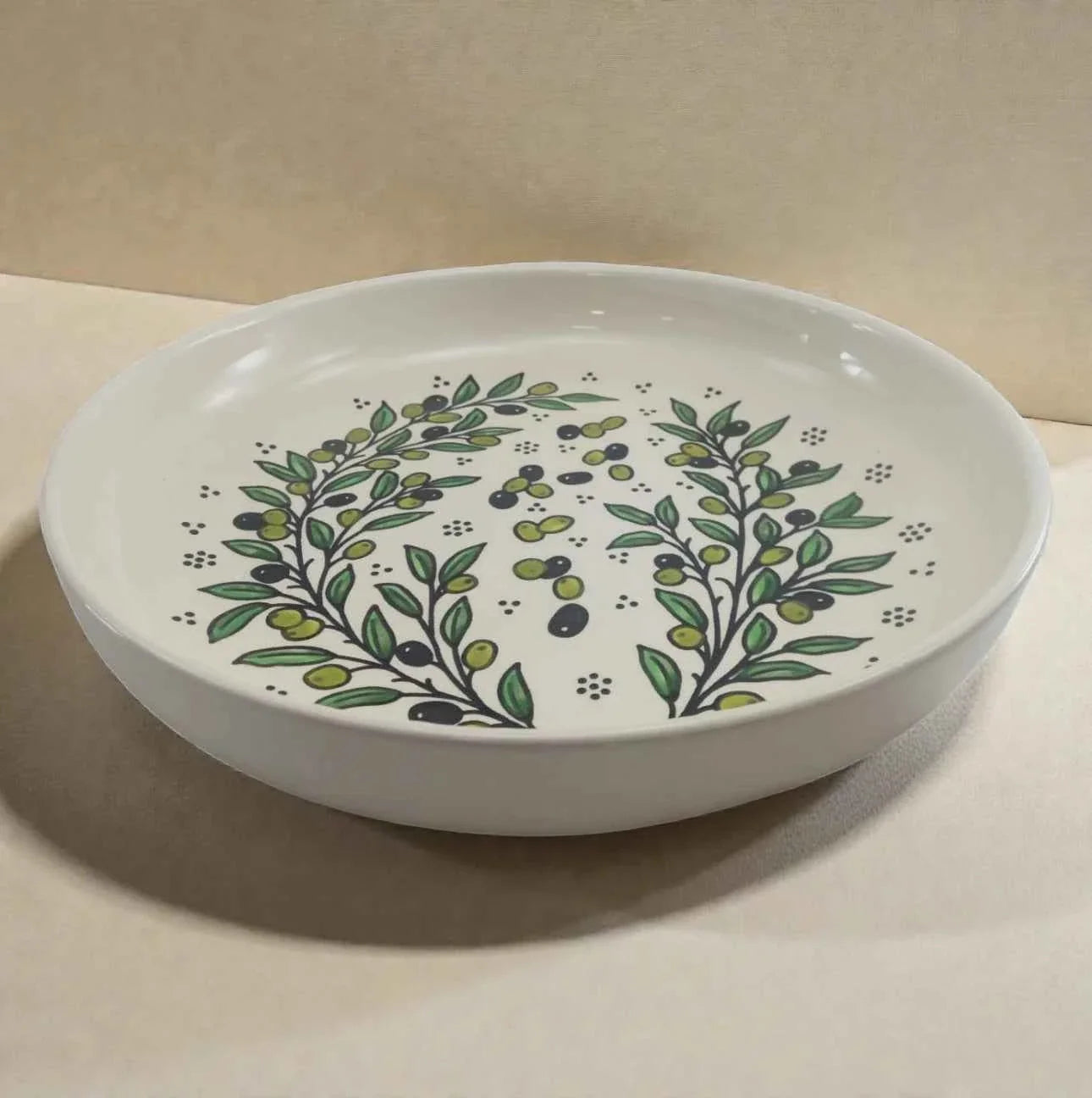 Handmade Ceramic Serving Bowl – Zatoun Design for Salads, Pasta, and More