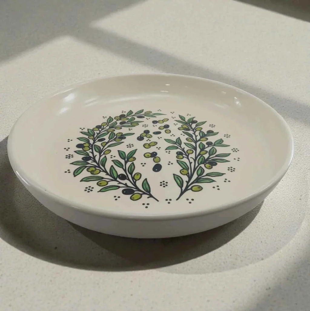Handmade Ceramic Serving Bowl – Zatoun Design for Salads, Pasta, and More