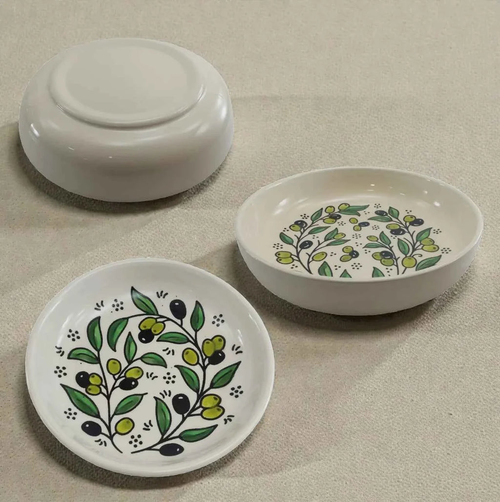 Handmade Ceramic Serving Bowl – Zatoun Design for Salads, Pasta, and More
